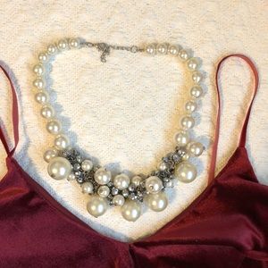 Pearl and beaded bauble necklace